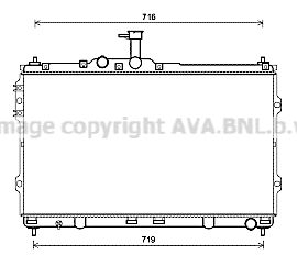 AVA QUALITY COOLING Радиатор, охлаждение двигателя HY2418